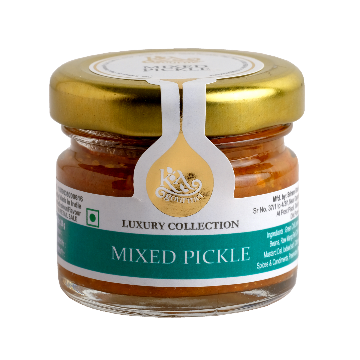 KA Gourmet Mixed Pickle 28gm x 25 - Mini