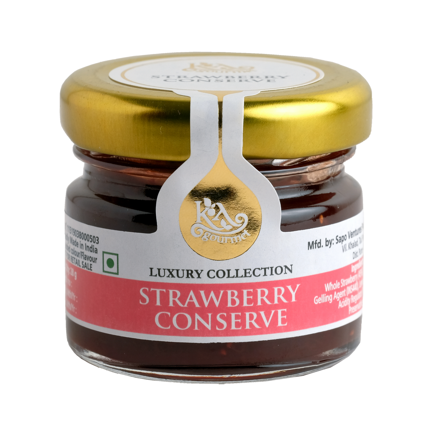 KA gourmet Strawberry Conserve 28gm x 25- Mini