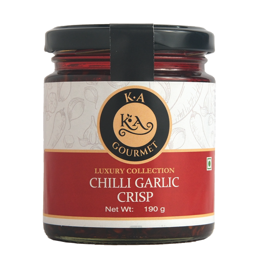 KA Gourmet Chilli Garlic Crisp - 190gm