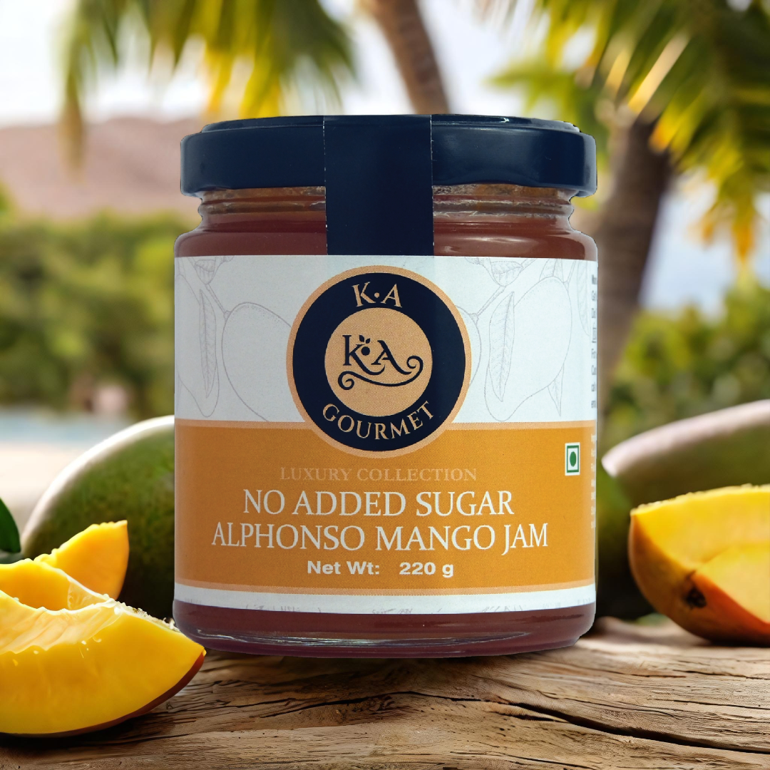 KA Gourmet No Added Sugar Alphonso Mango Jam - 220g